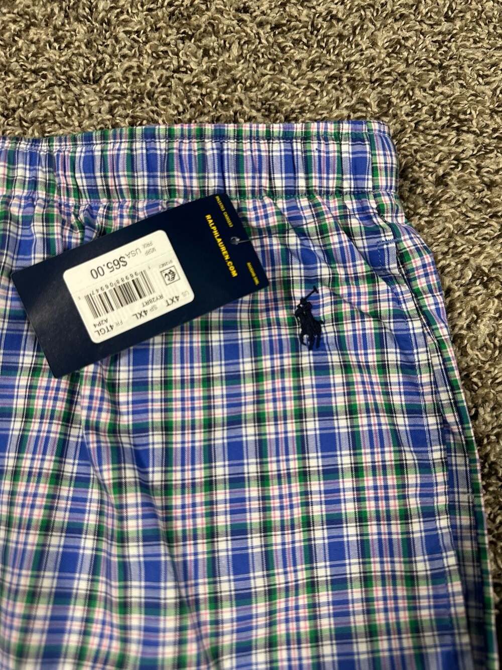 Polo Ralph Lauren Plaid Pajama Pants 4XT New With Tags